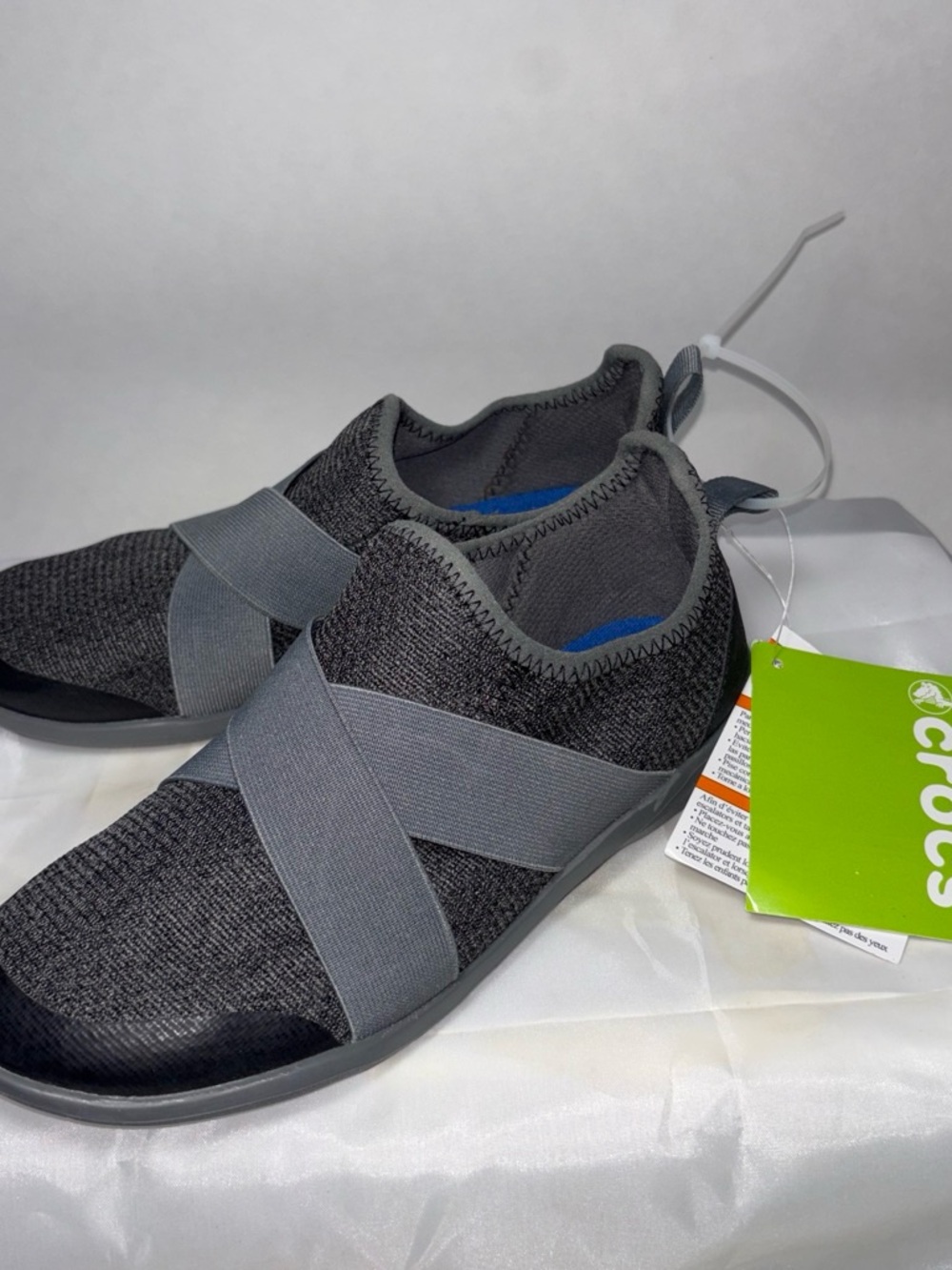 Crocs Women’s Swifteater Slip-On Sneaker - Charcoal Gray